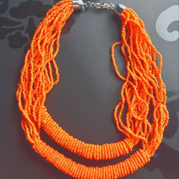 Bohemian Multilayer Chunky Beaded Necklace - Picture 1 of 1